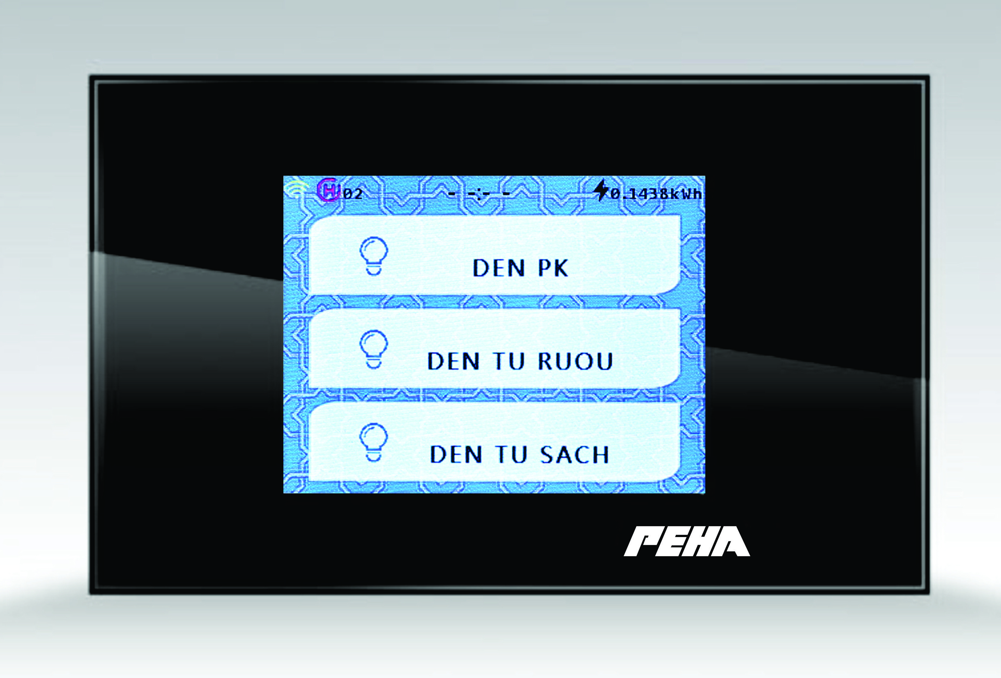 Bộ công tắc 3,hình chữ nhật màn hình cảm ứng LCD  công nghệ wifi mesh - Thiết Bị Điện PEHA - Công Ty TNHH ĐT Và TM Xây Dựng Khang Long